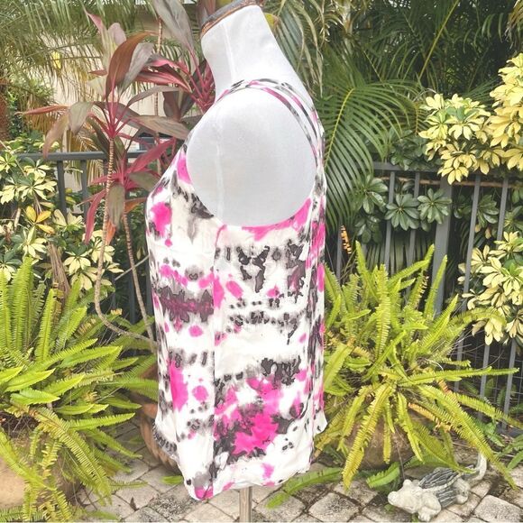 Parker Color Splash Sleeveless Silk Blouse - Picture 3 of 8